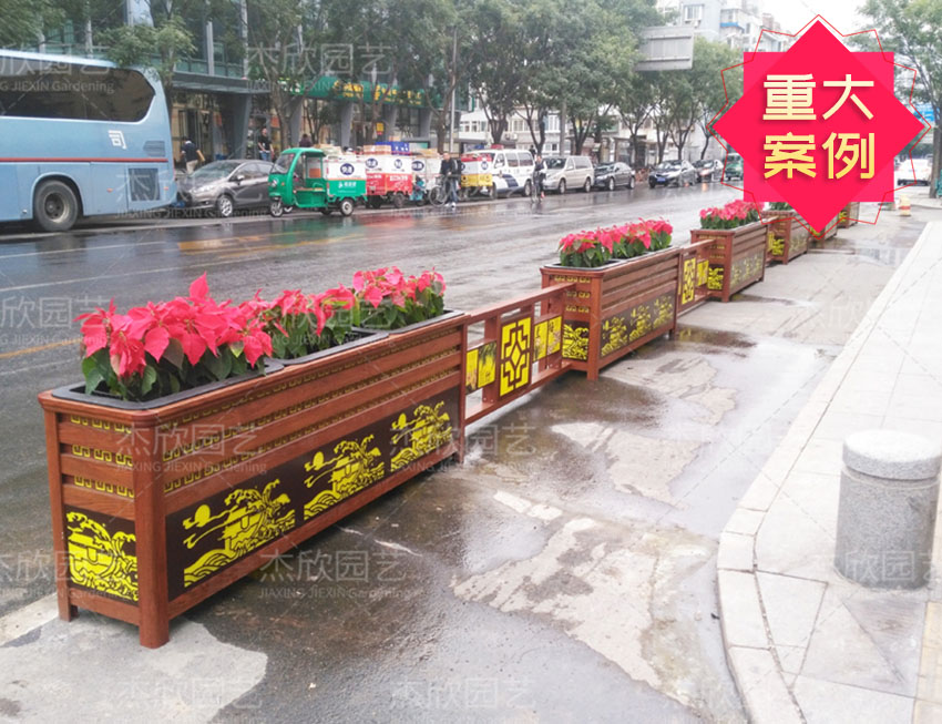 北京長(zhǎng)安街定制四君子智能發(fā)光花箱
